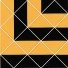 Mexican Talavera Tiles Black and Yellow Mustard